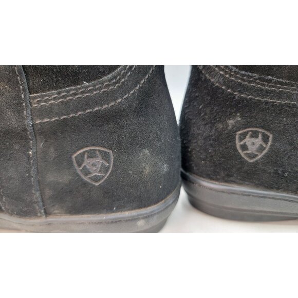 Ariat Boots Womens Black Suede Western Pull On Rubber Sole Size 8.5B - Picture 6 of 12